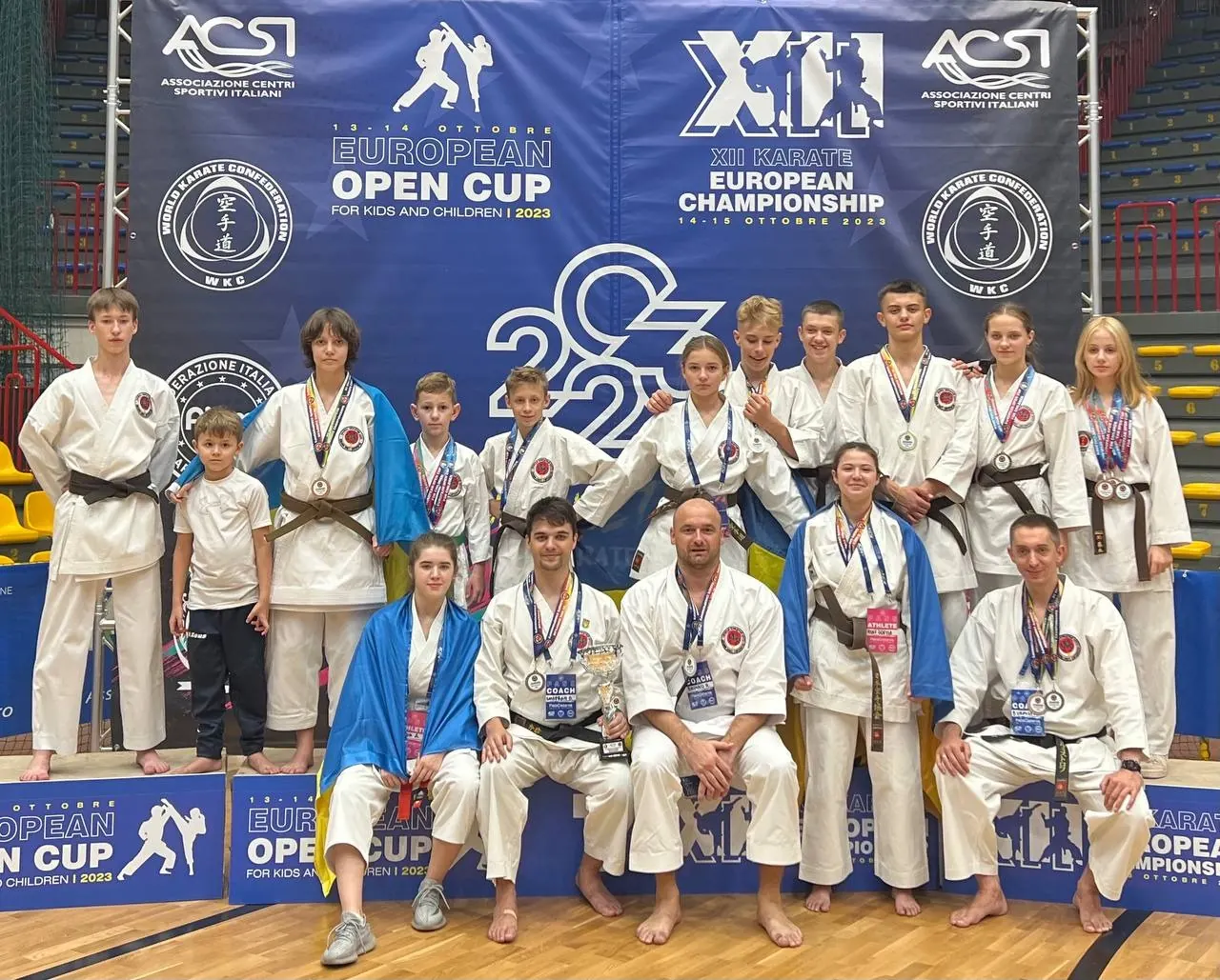 Команда на чемпіонаті Європи WKC в Італії, 2023