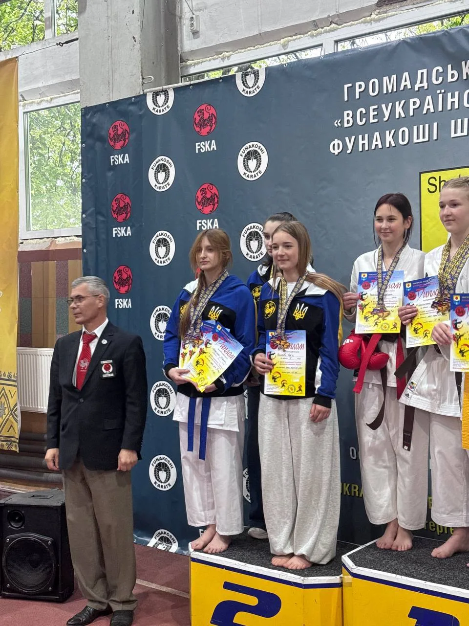 Нагородження спортсменок DZEN KARATE CLUB на Чемпіонаті України FSKA