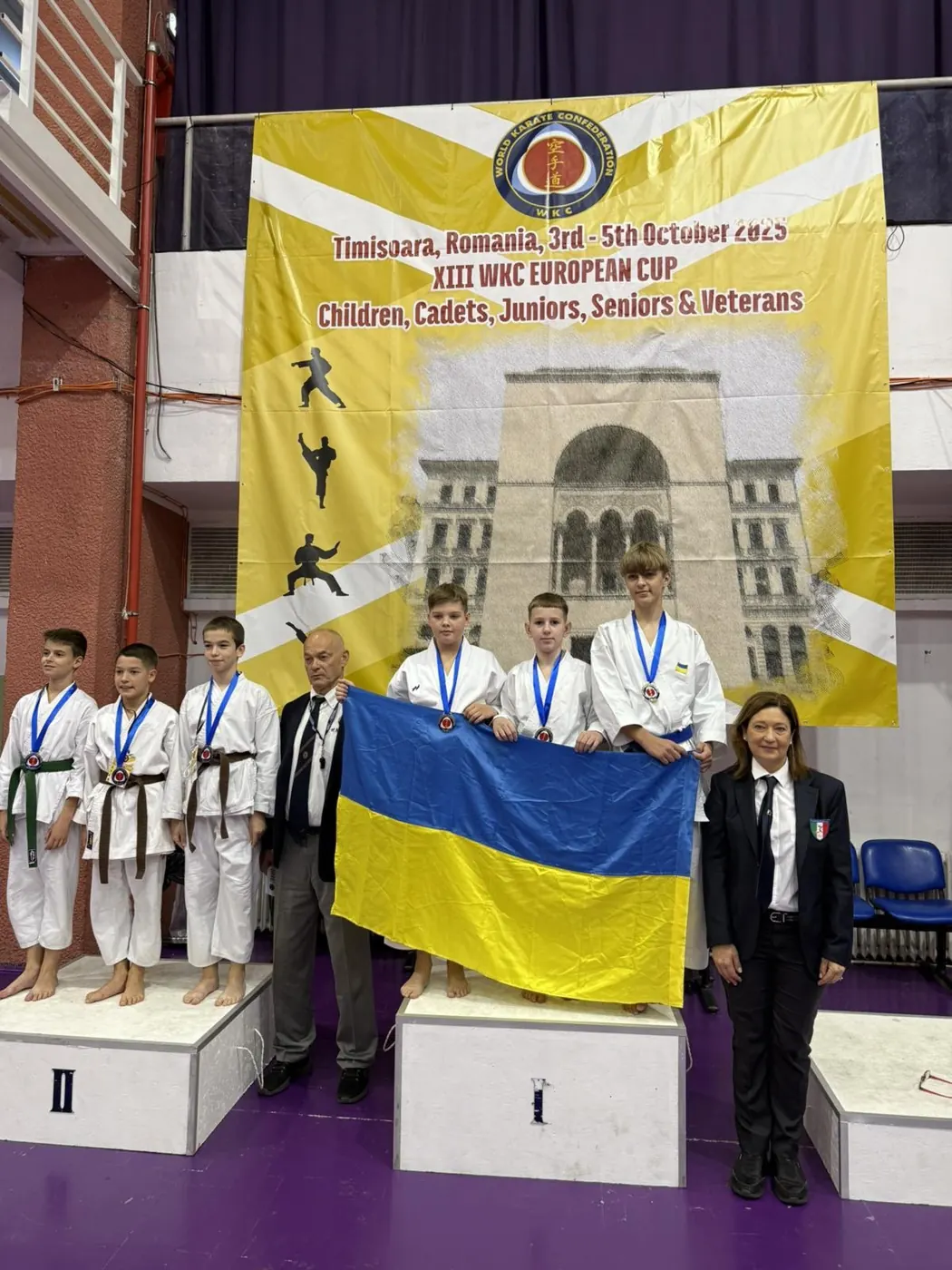 Команда DZEN KARATE CLUB на Кубку Європи WKC у Тімішоарі, 2025