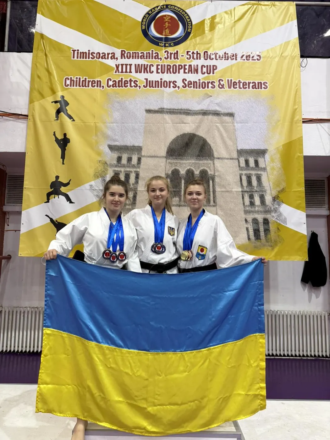 Команда DZEN KARATE CLUB на Кубку Європи WKC у Тімішоарі, 2025