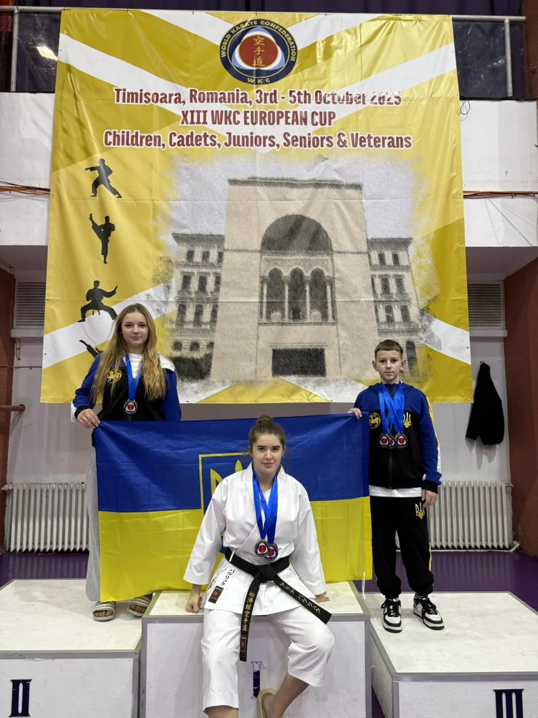 Команда DZEN KARATE CLUB на Кубку Європи WKC у Тімішоарі, 2025