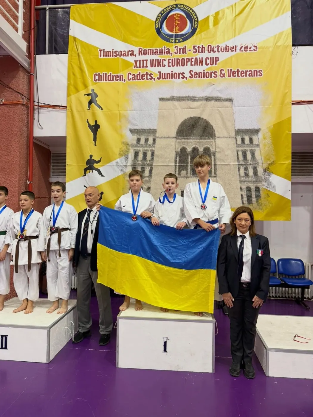 Команда DZEN KARATE CLUB на Кубку Європи WKC у Тімішоарі, 2025